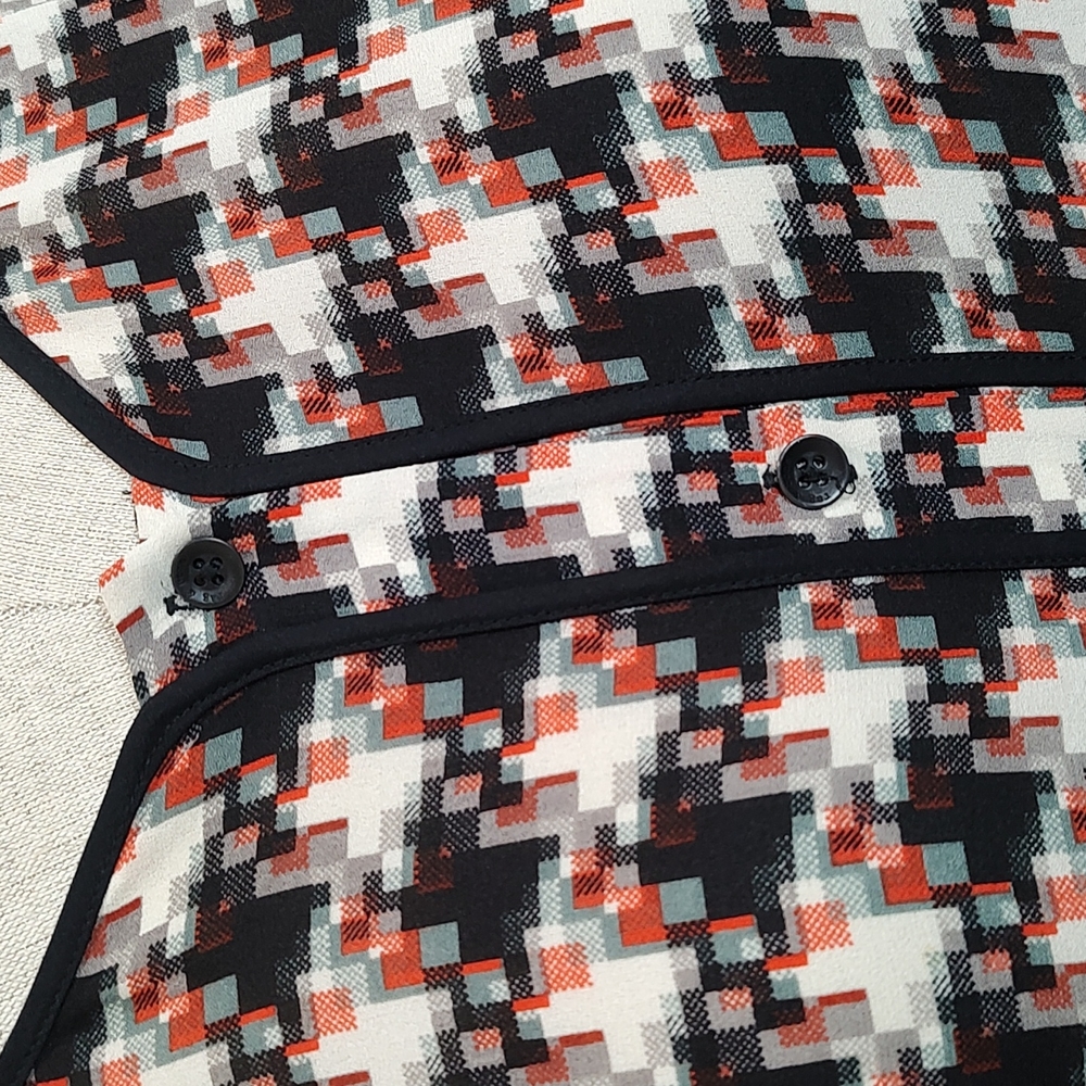 Rag And Bone Textured Silk Hi-Lo Button Down Blou… - image 2